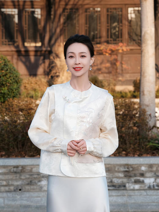 盛唐牡丹 | 西阵织限量偏襟马甲 商品图0