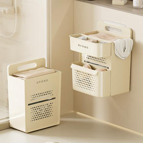 摩登主妇脏衣篓家用脏衣服收纳筐壁挂浴室夹缝脏袜子内衣收纳神器