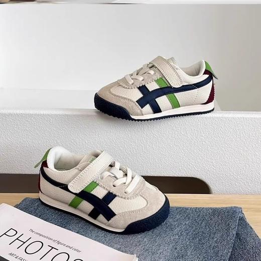 【阿甘鞋低帮设计，时尚潮流】春季新款男童阿甘鞋 小童鞋 女童透气软底皮面鞋 宝宝低帮鞋子-QQ 商品图1