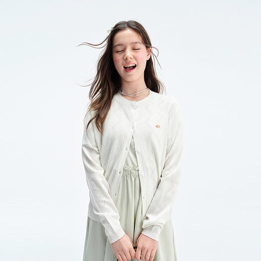 笛莎Deesha青少年女童外套2025夏季女童冰感空调衫 商品图3