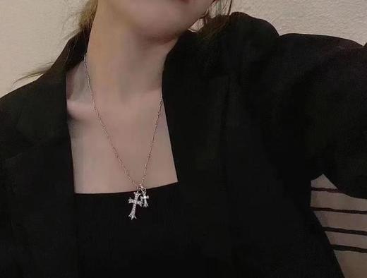克罗心ChromeHearts定制版！BabyFat双十字架项链男女同款情侣系（XTY） 商品图8