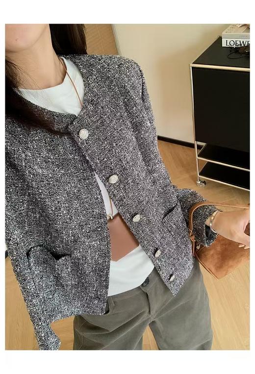 格林小香灰特殊工艺老钱风外套 商品图14