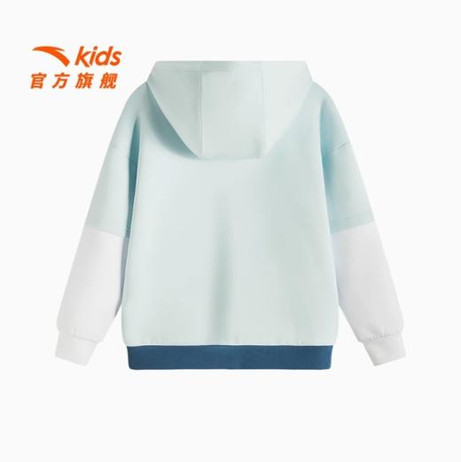 安踏儿童卫衣春装新款2025男童户外潮酷印花套头衫宽松大童连帽衫352528706 商品图1