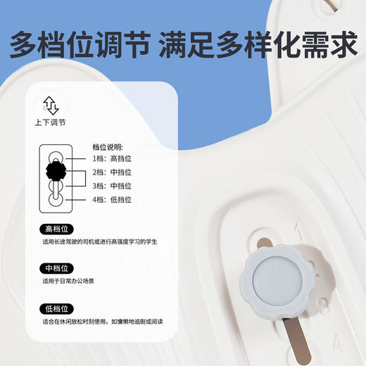 佳奥人体工学座椅护腰坐垫椅靠背腰靠办公室久坐神器腰部支撑靠垫 商品图7