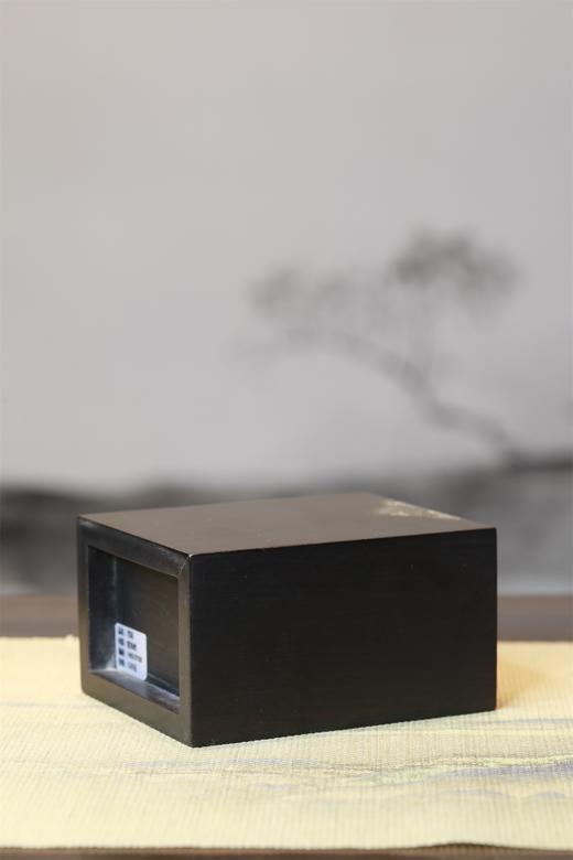 紫光檀镶螺钿如意笔筒 商品图5