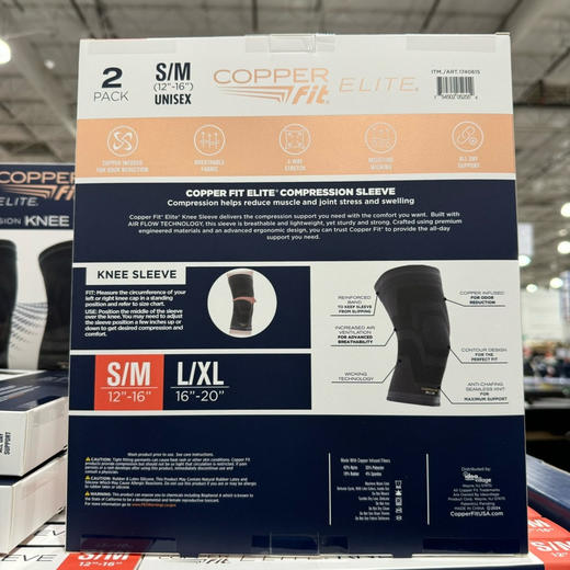 打折了仅限L/XL码，美国🇺🇸特价198元🉐包税包邮到手了🔥Copper Fit Elite 空气压缩护膝 商品图3