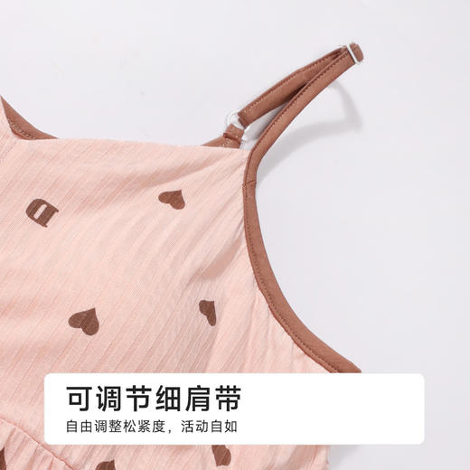 都市丽人超值精选女士特价棉质吊带套装薄TR罗纹抽条无袖类LHH2A8 商品图5