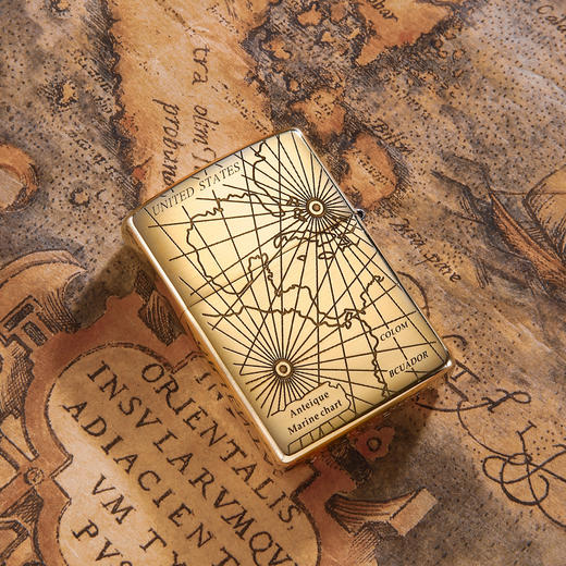 ZPKJ1627204B Zippo 之宝打火机原装正品镀铬双面罗盘掌舵者寻找爱情男士生日礼物 商品图2