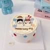 一家三口手绘纪念日蛋糕-低糖处理无添加 商品缩略图3
