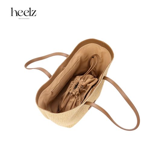 heelz设计师手工包包｜度假风拉菲草Tote包 商品图3