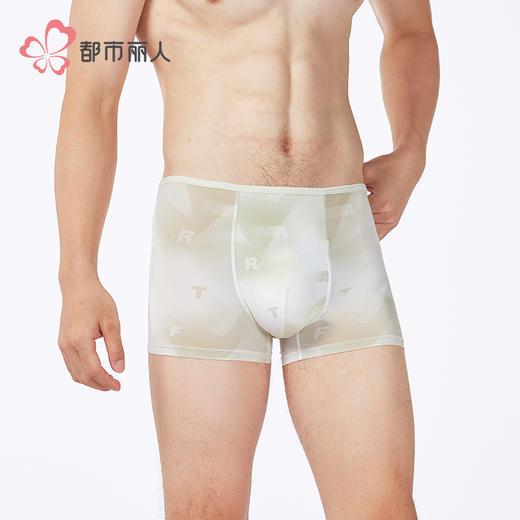 都市丽人日常休闲锦纶平角冰丝平角裤FKHC20 商品图1