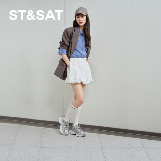 星期六未来主义银色厚底运动老爹鞋SSD1112E1S 商品图2