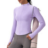 跃牌【欲动春风】系列 女士半拉链瑜伽服长袖立领运动健身上衣52559 商品缩略图4