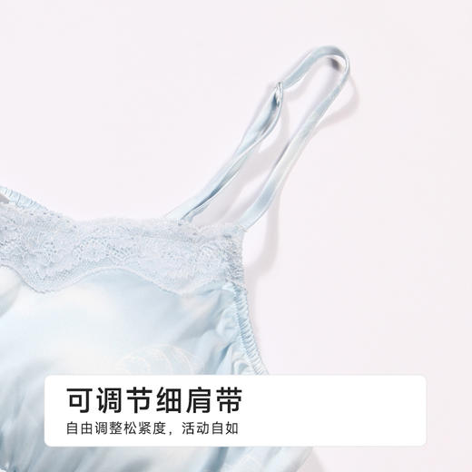都市丽人好睡好眠女士丝质吊带套装薄冰雪丝印花无袖类LHH2F4 商品图6