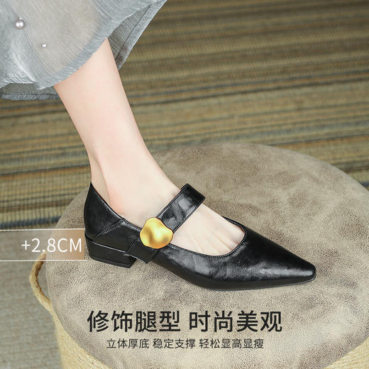 品质好货|Safiya/索菲娅2025法式优雅尖头低跟玛丽珍单鞋SFD1111724 商品图10