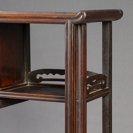 清 红木镶瘿木混面多宝格 商品图1