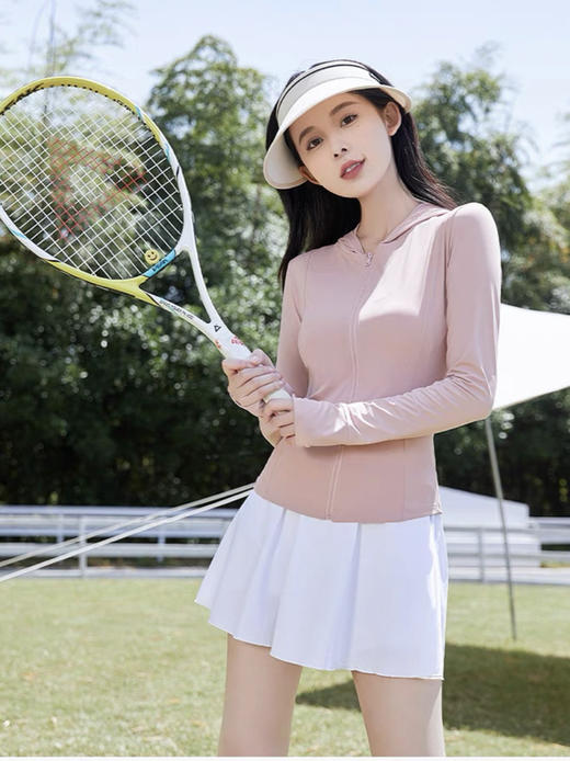 【一件顶五件！全面防晒】小野和子同款修身防晒衣夏季新款瑜伽防晒服连帽防紫外线冰感冰丝。ry 商品图3