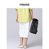 VIMAGE纬漫纪春季新款显瘦时尚纯色高腰半身裙V2106710 商品缩略图4