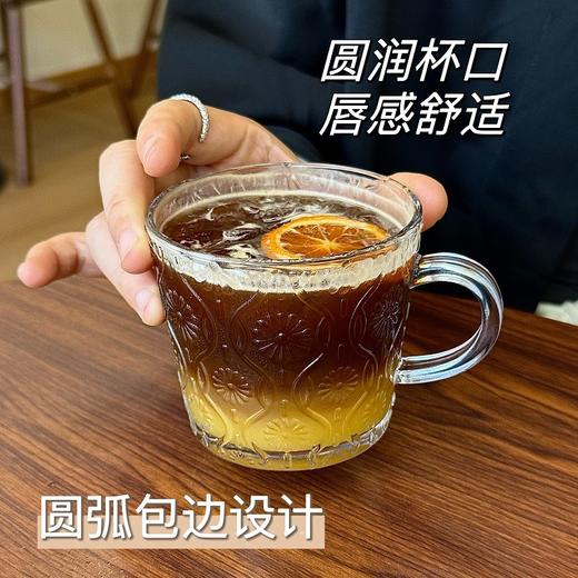 加厚高品质玻璃带把手家用早餐杯  A-4237 商品图3