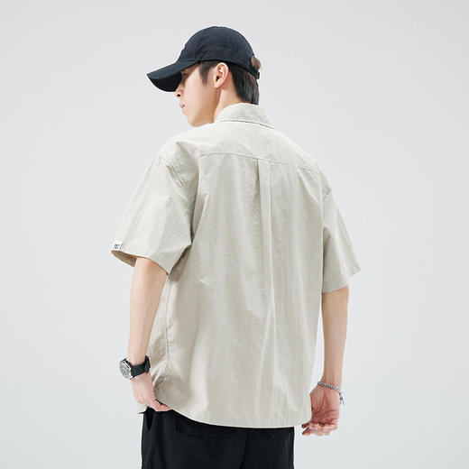 夏季宽松轻薄透气短袖衬衫潮流百搭时尚休闲男衬衣    AY-D1103【AY-1103】 商品图3