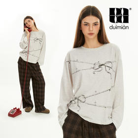 对面duimian-绑带蝴蝶结长袖