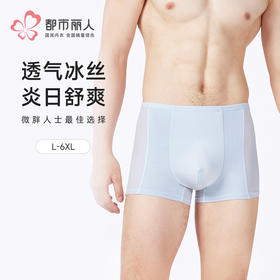 都市丽人简约基础锦纶平角冰丝平角裤FKHC18