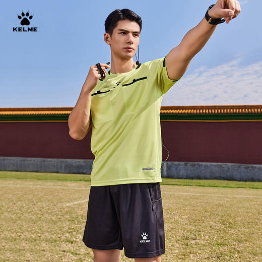 卡尔美2025新款足球系列男士足球裁判服套装 商品图0