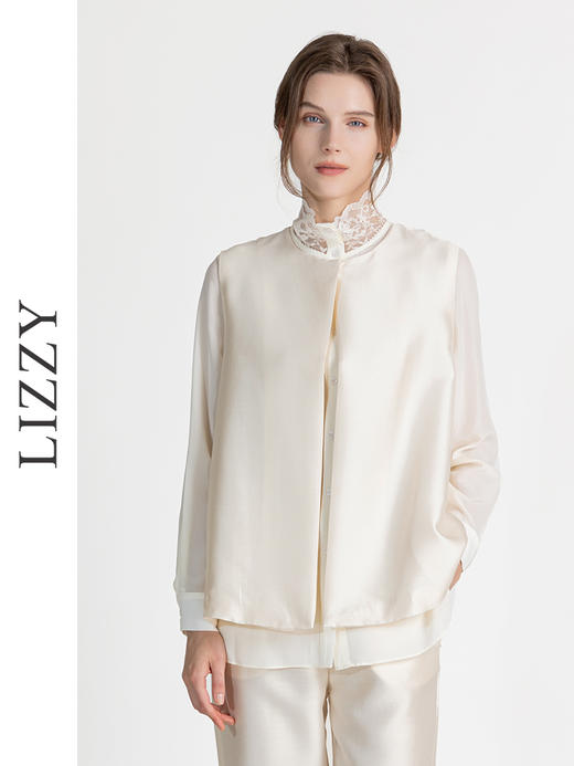 早秋精致减龄丝毛一粒扣百搭通勤马甲8139 商品图1