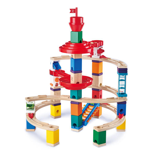 Hape滚珠玩具 steam夸得瑞拉滚珠架拼装积木6岁以上男女小孩儿童礼物 E6024夸得瑞拉变轨螺旋套 商品图1