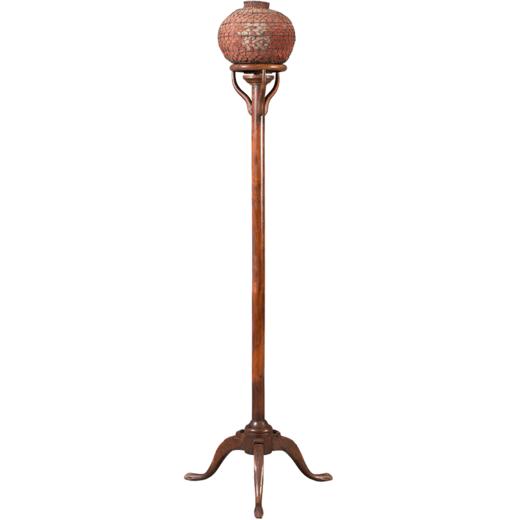 清 黄花梨三足灯架 商品图5