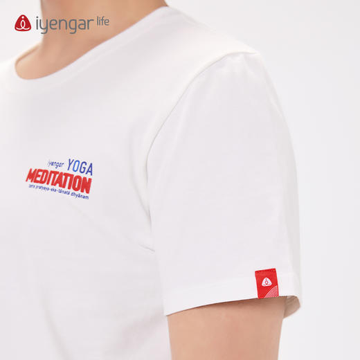 艾扬格life C3053冥想男装瑜伽短袖T恤 亲肤透气 组合印花，诠释瑜伽与冥想的力量 商品图5