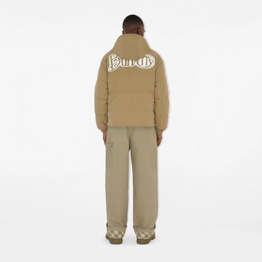 BURBERRY 巴宝莉 男士字母徽标印花双面格纹连帽羽绒服 格子 8098487 C1506 商品图2