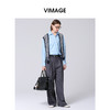 VIMAGE纬漫纪冬季新款通勤百搭显高显瘦直筒裤女裤V2005624 商品缩略图3