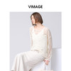 VIMAGE纬漫纪慵懒感时尚垂坠宽松T恤上衣2025春季新款V2313912 商品缩略图2
