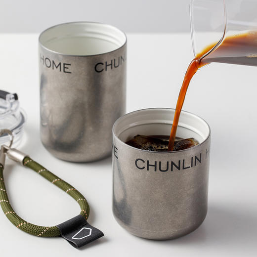 春林陶瓷咖啡杯高档精致不锈钢直饮 商品图1