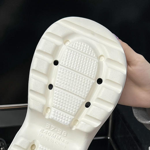 【特价39元】春夏新品乐福豆豆厚底花园鞋+卡通可爱熊猫乐福鞋花DIY【WG25230】 商品图7