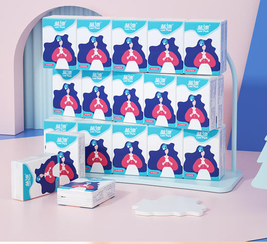 蓝漂迷你亲肤手帕纸10包装 4层5片加厚-XYH 商品图0