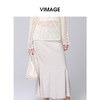 VIMAGE纬漫纪高腰及踝长裙舒适a字半身裙2025春季新款V2306908 商品缩略图2