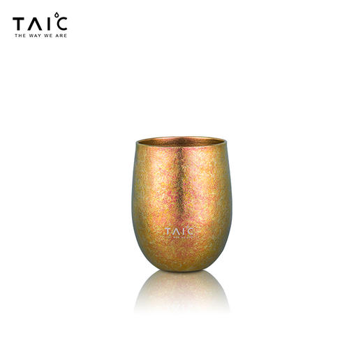 TAIC太可纯钛咖啡杯金属双层隔热啤酒隔温英国早餐杯圆融杯200ml 商品图1