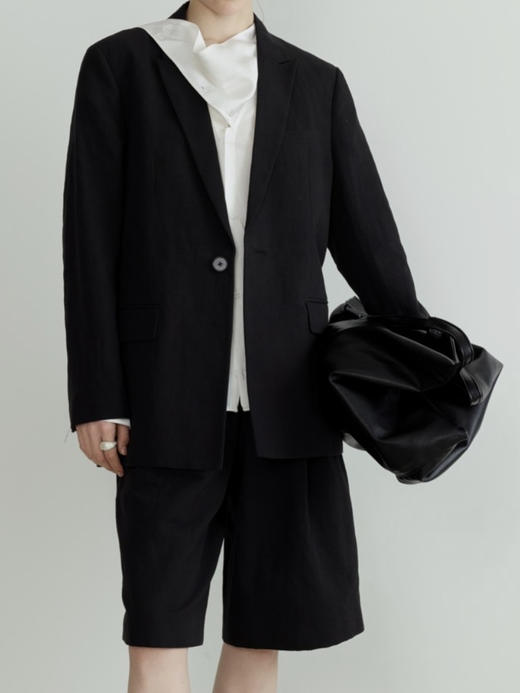 DONSEE10｜DS10SS2533-A 黑色廓型简约西装 商品图8