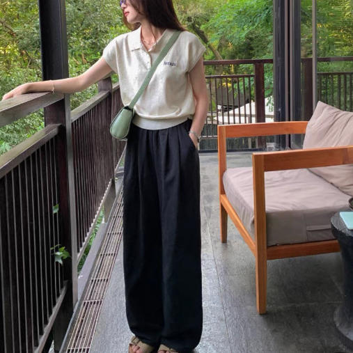 BeauMuse 慵懒肌理奶芙裤 舒适休闲 时尚款 阔腿裤/九分萝卜裤 商品图6