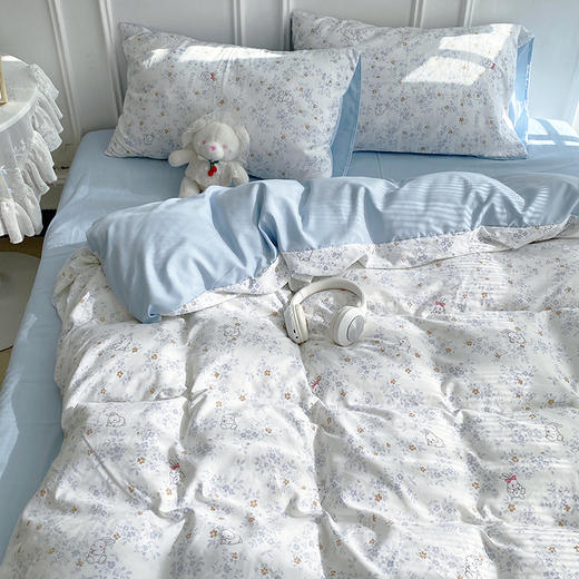 【YW】无忧购韩系奶油风水洗糯小棉四件套(截单3-5天发货) 商品图6