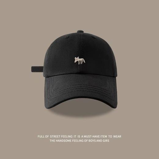 分镜头集成店花少秦岚同款小狐狸刺绣棒球帽鸭舌帽男女同款四季款韩版宽檐遮阳防晒帽 商品图1