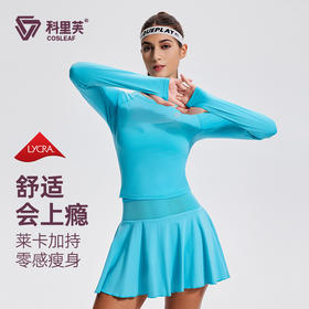 【热销】科里芙短款运动T恤速干短袖户外跑步健身衣透气长袖女士圆领