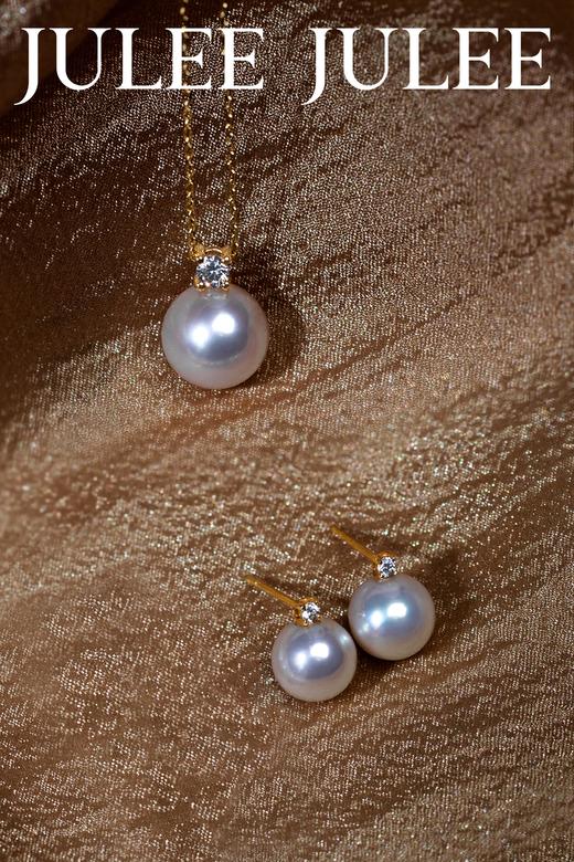 JULEE JULEE茱俪珠宝  18K金珍珠项链耳环套装 商品图4