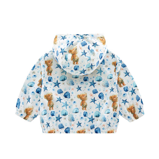 拉比-童衣类（春）I5拉比熊连帽外套灰蓝（PH) 商品图1