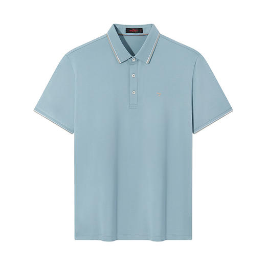 【不变形领】【冰柠POLO 2.0】柒牌男士短袖polo衫2024夏季新款翻领商务百搭T恤上衣	126T70130 商品图4