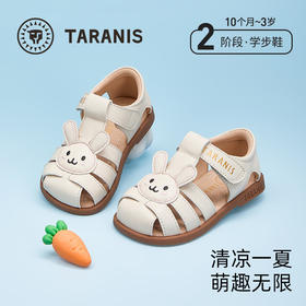 泰兰尼斯凉鞋女童夏季新款包头软底童鞋可爱镂空女宝宝公主罗马鞋 T07T5B5792