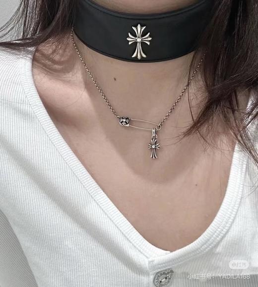 ChromeHearts克罗心封神之作！别针款双十字架项链男女同款情侣系（EJ） 商品图4