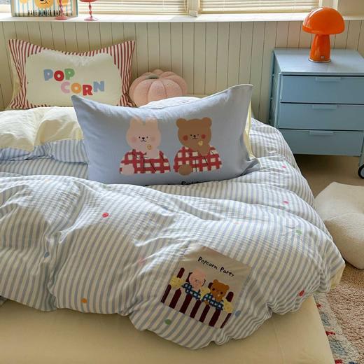 【童趣满满】A类全棉双层纱卡通贴布四件套 母婴级床上用品儿童房三件套被套床单四季可爱清新 商品图2